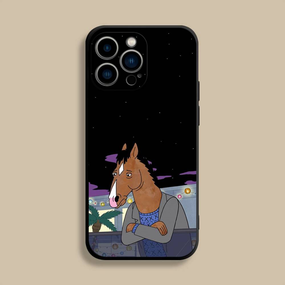 B-Bojacks H-Horsemans (1) Phone Case For iPhone 17,16,15,14,13,12,Pro,Max,Plus,E,SE4,Air,Mini Black Soft Cover
