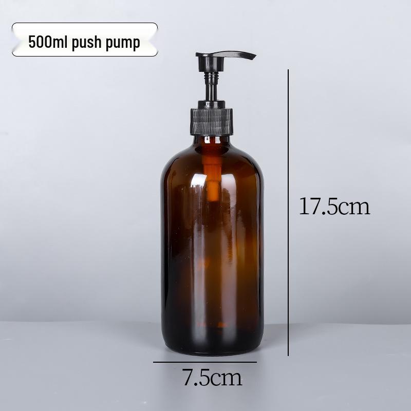 Brown Glass Spray Bottle 500ml/1000ml: Multi-Specification Lotion & Essential Oil Dispenser