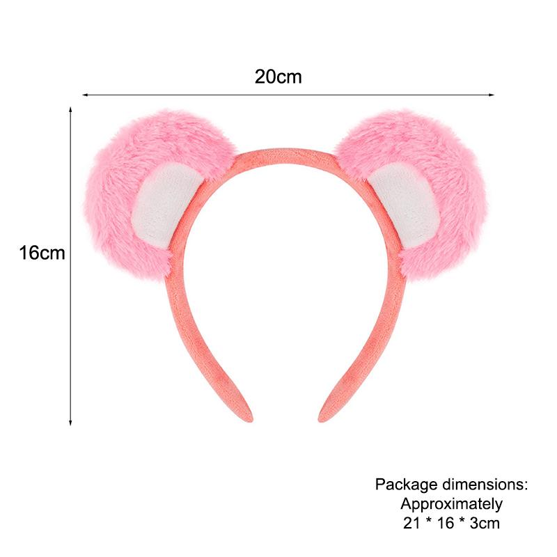 Serre-tête oreilles d'ours mignon Halloween Bandeau pour cheveux Costume d'animal Enfants Adulte Accessoires de fête Pour Halloween Cosplay