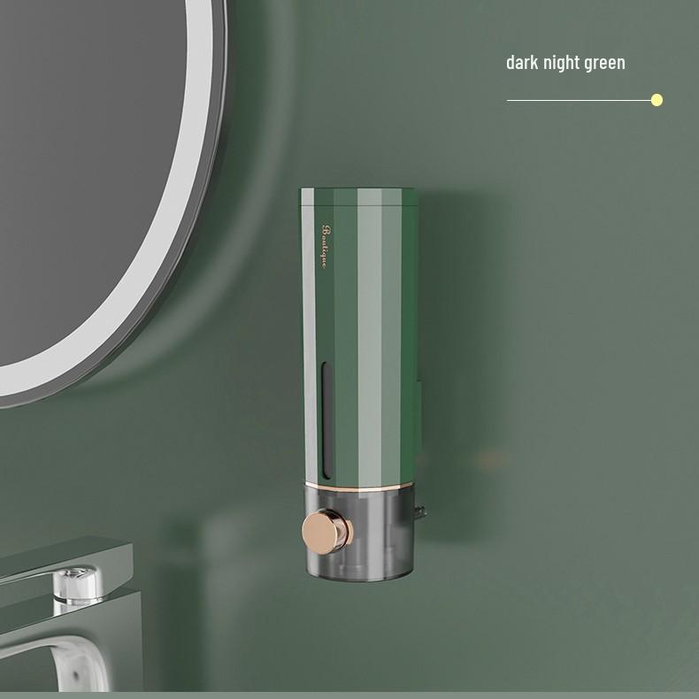 Handcrafted Wall-Mounted Soap Dispenser with Bath Brush for Foam and Gel