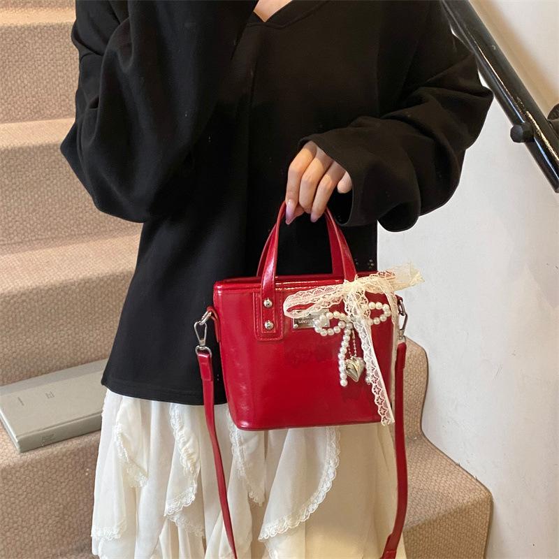 2025 summer high-end exquisite handbag bag women's shoulder messenger bag fashionable versatile bucket bag