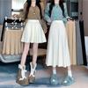 Autumn/Winter Short Skirt Knitted Half Length Skirt High Waist A-line Umbrella Skirt