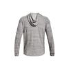 Under Armour Retro Letter Print Loose Fit Hoodie Men Hoodies Gray 1379766-114