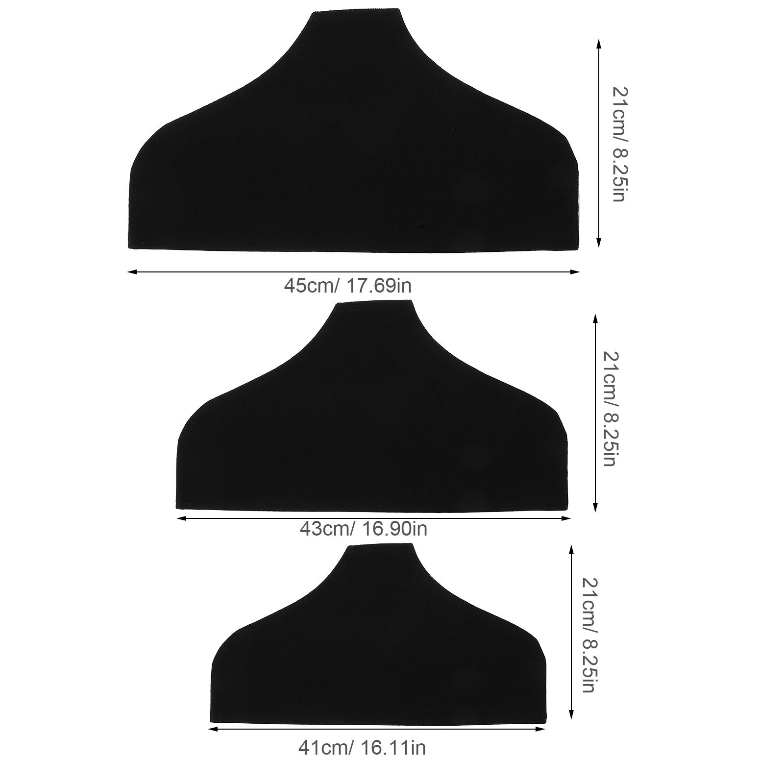 

3pcs Cloth Cover Set Linen Cotton Nonslip Dustproof For Home Wardrobe Clothes Covers For Wardrobe Clothing Store Use чорний