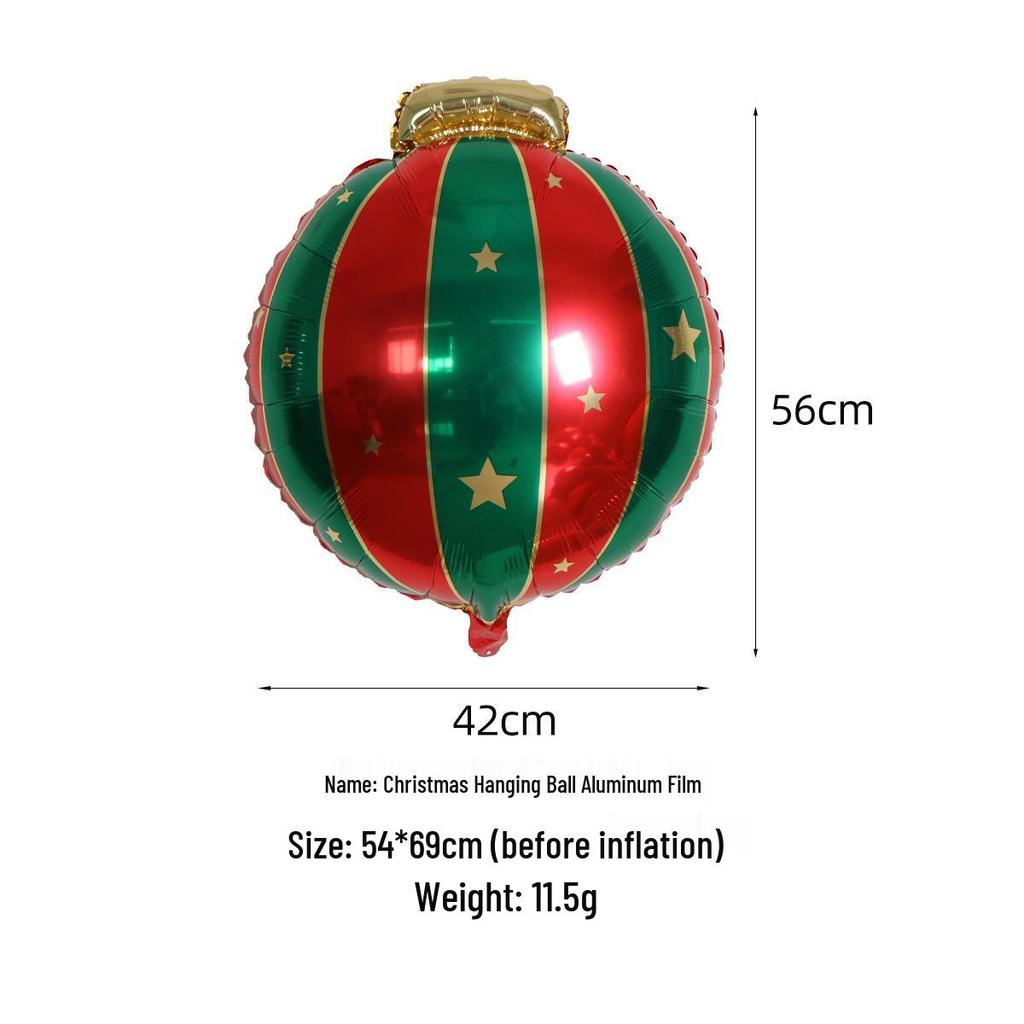 Christmas Light Bulb Aluminum Foil Balloons - Party Decoration Set