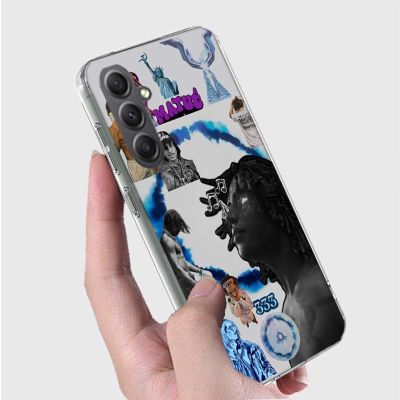 Rapper Matue 333 Album Phone Case for Samsung A16 A26 A36 A56 A17 A37 A57 A07 A06 A02S A03 A04S A05S Galaxy Note 20 10 A50S A71
