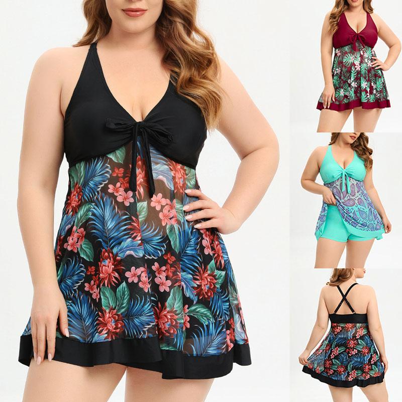 

Сексуальный купальник больших размеров для женщин из двух частей, купальник с эффектом пуш-ап, пляжная одежда с перекрестными ремешками