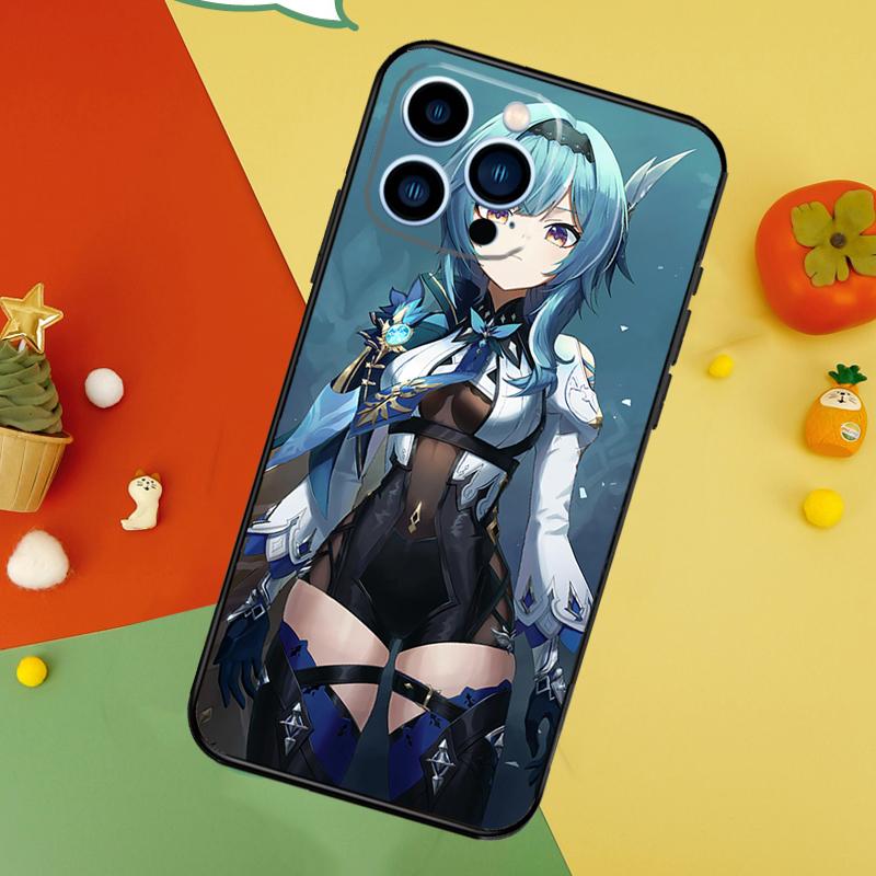 Genshin Impact Eula Phone Case For iPhone 17 Pro Max 16 15 13 12 11 14 Pro Max Plus 12 13 Mini 16e 17 Air Cover