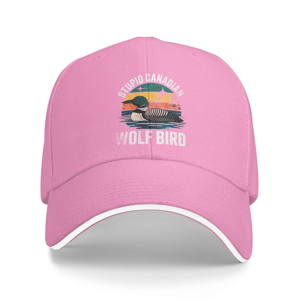 Summer Heated Rivalry Vintage Stupid Canadian Wolf Bird Hockey Romance Baseball Cap Running Hippie Vintage Logo Trucker Hat