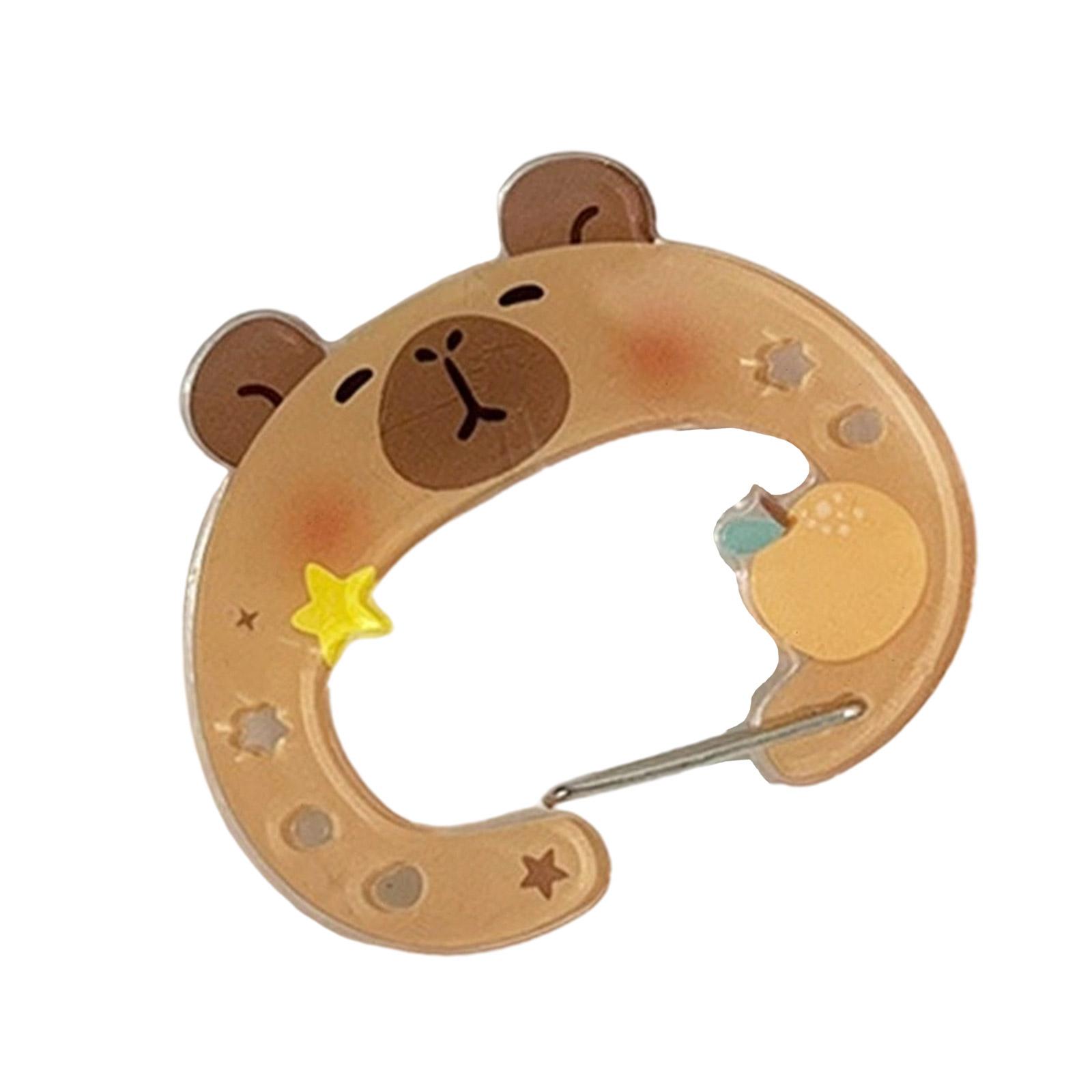 

Lovely Capybaras Acrylic Keychain Hook for Bags Keys Jewelry Sturdy Materials Trendy Styles Accessory 2