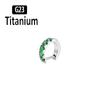 G23 Titanový Piercing Kloubový Segmentový Septum Kruh Nosní Kroužky Clicker Ušní Chrupavka Tragus Helix Body Šperky 16G D-tvarovaný Náušník
