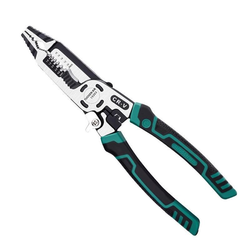 

Десять в одном многофункциональные плоскогубцы для зачистки кабеля остроконечные клещи для зачистки кабеля обжимной инструмент плоскогубцы для зачистки электрика 1pc