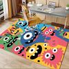 Monsters, Colorful, Ghost Face Office Carpet Soft Polyester Entrance Carpet Washable Non Slip Machin
