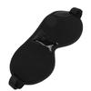 Magnetic Blindfold Improve Sleep Relieve Pressure Adjustable Strap 12 Magnets Stones Eye Shade Black