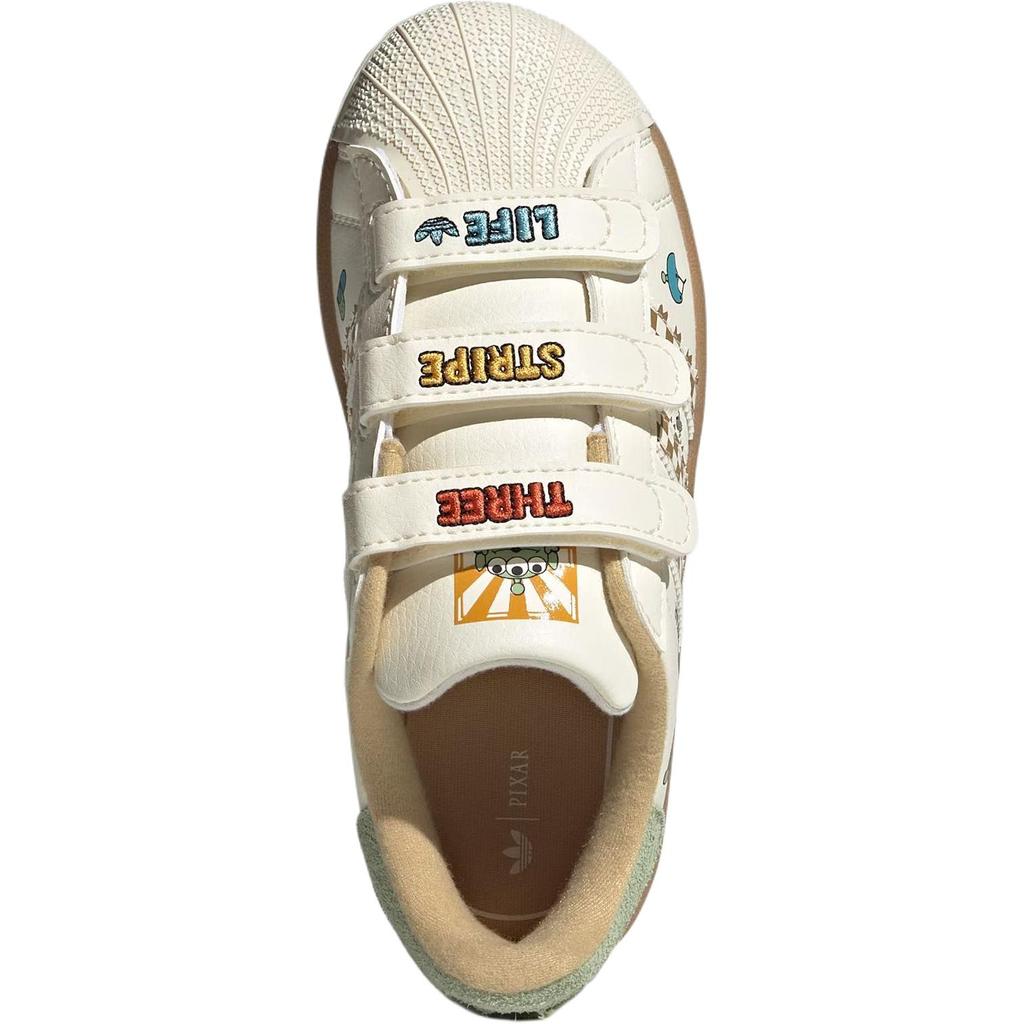 Adidas Originals Superstar 2 Cf Zapatillas Bajas Clásicas con Puntera de Concha para Niños Zapatillas para Niños Blanco Marrón JS2470