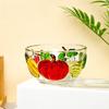 Bemalte Kürbis Glasschale Kleine Salat Dessert Joghurt Reis Haus Tischgeschirr Set
