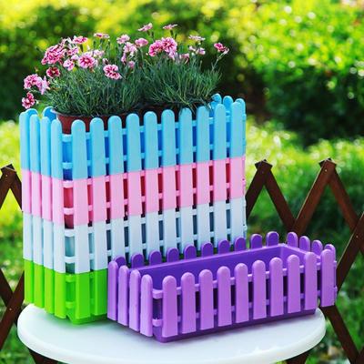 Giardino a Strisce Recinzione Plastica Fessura per Verdure Portaoggetti Extra Resistente Casa