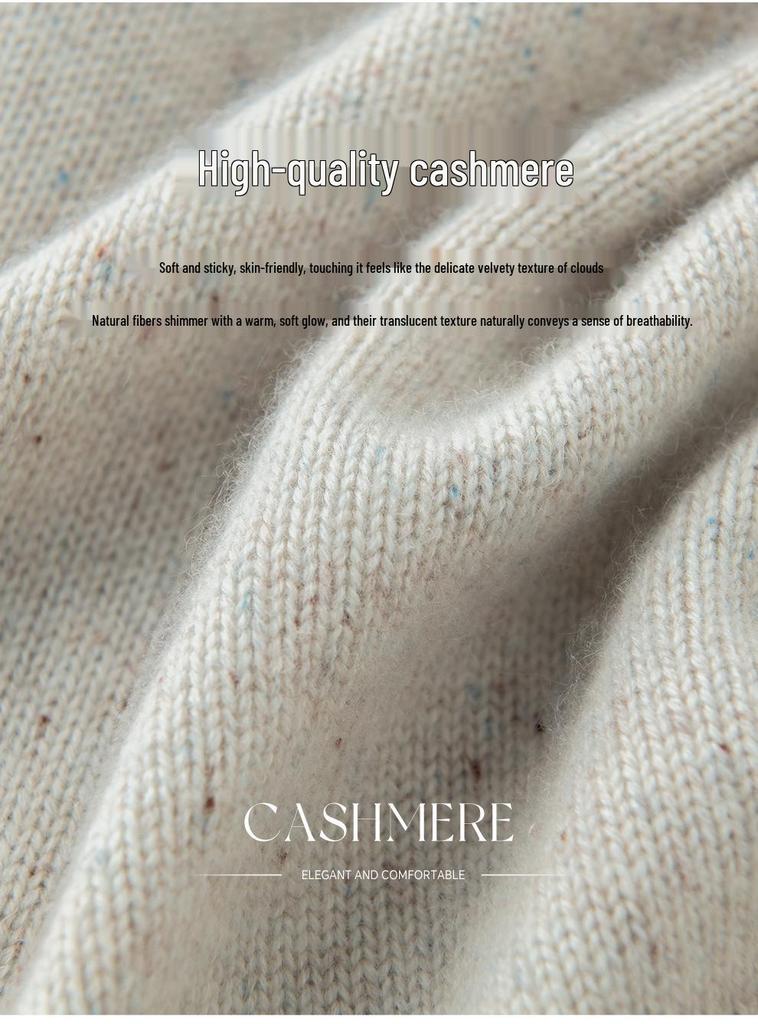 Women's 2026 Winter Fair Isle Cashmere Round Neck Sweater - Gentle Style, Thick & Warm Base Layer.