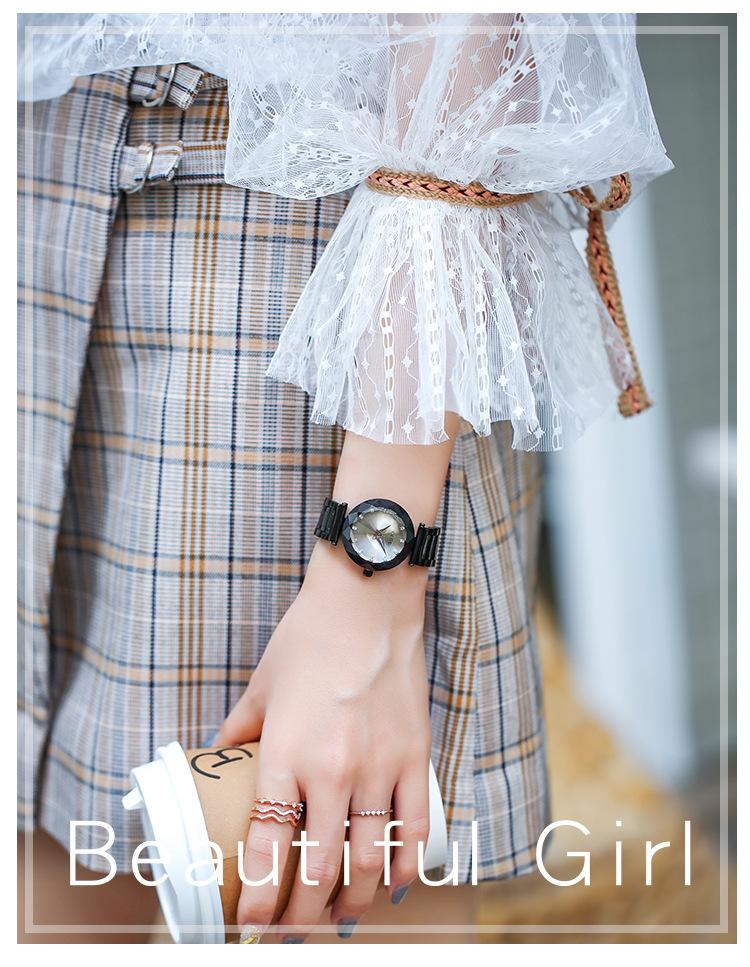 Zarif Moda Küçük Kadranlı Yapay Elmas Saat Silah Çerçevesi Çelik Kayış Saat Kuvars Saat Su Geçirmez Kadın