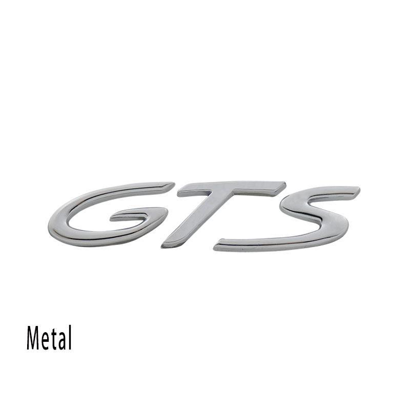 3D GTS for Car Hood Fender Trunk Rear Bonnet Nameplate Decal Emblem Badge Sticker