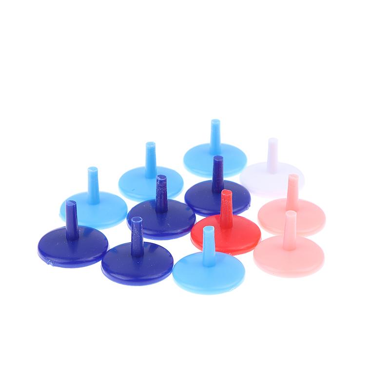 50Pcs/Pack Golf Ball Mark Portable Round Shaped Plastic Flat Golf Ball Position Markers Random Color Golf Accessories