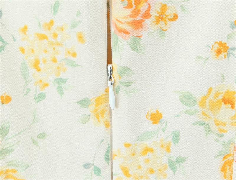 TAOP&ZA Women's Bow Floral Print Poplin Dress - Spring/Summer Collection