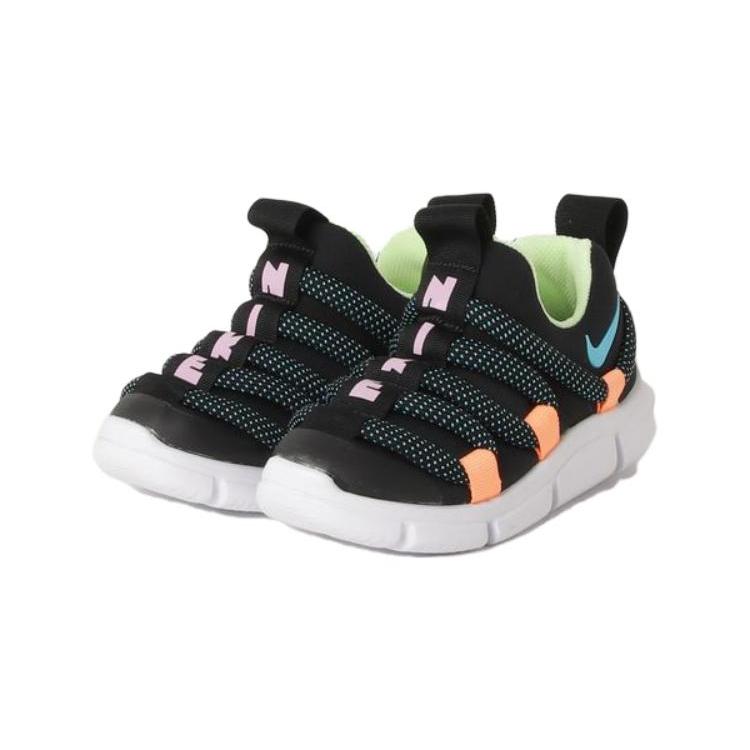 Nike Novice Low Top Sports Casual Shoes Black Orange Children Aged 3 7 Years Old (Unisex) Kids' Casual Shoes AQ9661 007