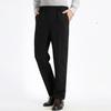 High Waist Zipper Button Fly Pockets Men Pants Summer Solid Color Straight Fit Casual Business Pants