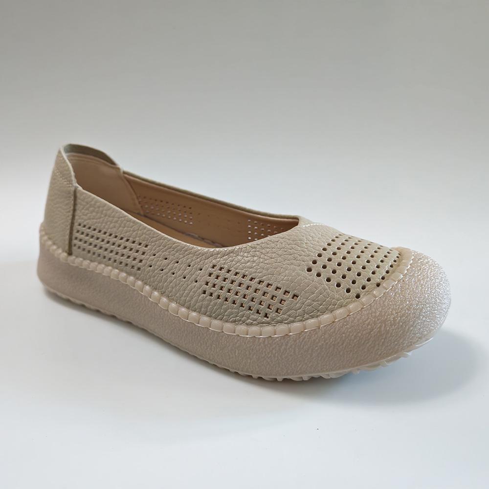 Genuine Leather Women Loafers Slip On Flats Cowhide Comfortable Soft Casual Shoes Daily Wear Black Beige Yellow Plus Size 41