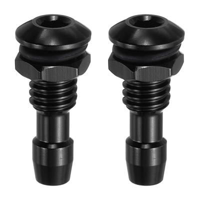 Uxcell 2pcs 20mm M6 RC Boat Water Nipple, Water Outlet Nozzle, Aluminum Alloy Cooling Tube Extension, RC Boat Motor Cooling System Kit, Black