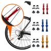 1/8Pcs with Wrench Cap Bicycle Valve Set 40mm Tubeless Tire Valve Aluminum Zinc Zinc Alloy Valve  Bicycle