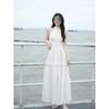 Beautiful Skirt Women's Summer New French Temperament High-end Waist Sleeveless Neck Dress