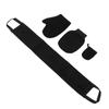 4pcs Double Faced Flocking Self Tanning Mitt Applicator Kit Exfoliating Glove Back Lotion