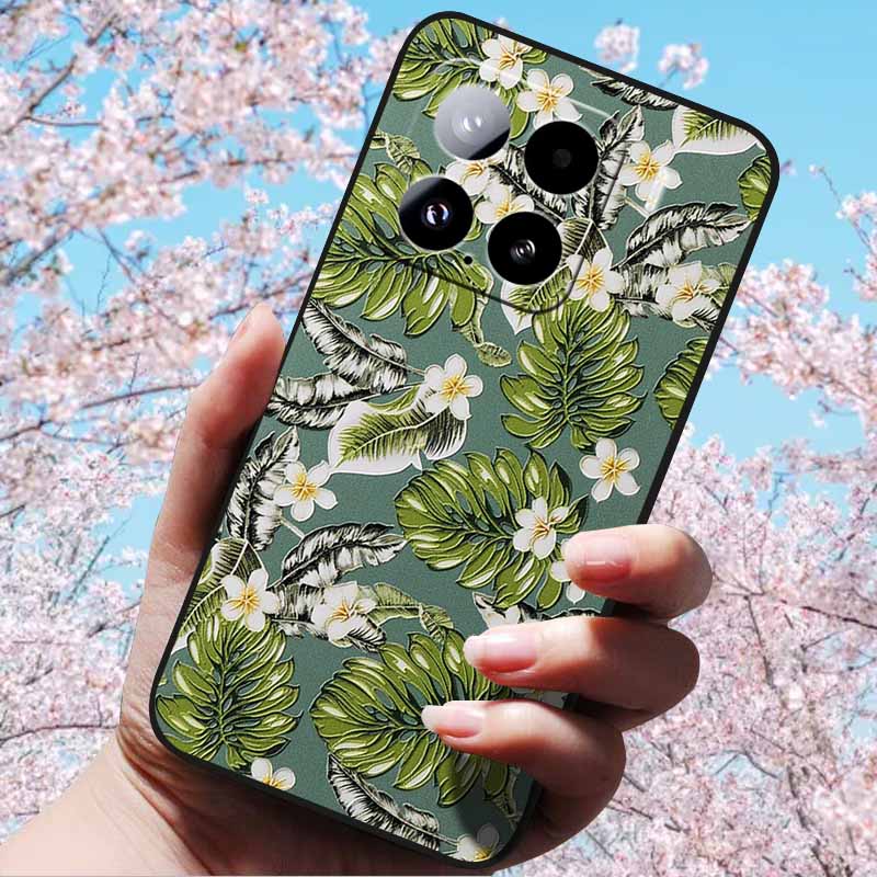 For Xiaomi 15 Pro 5G 6.73"Cases 3D Relief Soft Silicone Cover Retro Embossed for Xiaomi 15 5G Phone Mi 15pro 15 3D Soft TPU Case