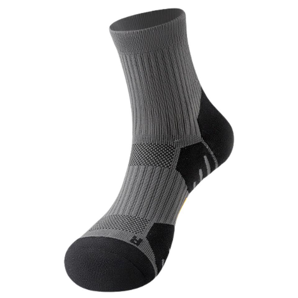 Men's Thickened Terry Non-Slip Sports Socks for Badminton, Running, Basketball, and Marathons