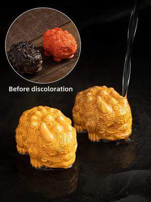 Barvu měnící pryskyřičný čajový mazlíček - Mini Zhaocai Pixiu Lion Figurka Roztomilá Kung Fu čajová sada Příslušenství Unikátní dekorace na čajový stolek Dárky