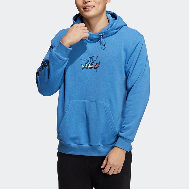 Adidas Neo Sweatshirts Men's Blue Hooded Moderate Regular HH8981