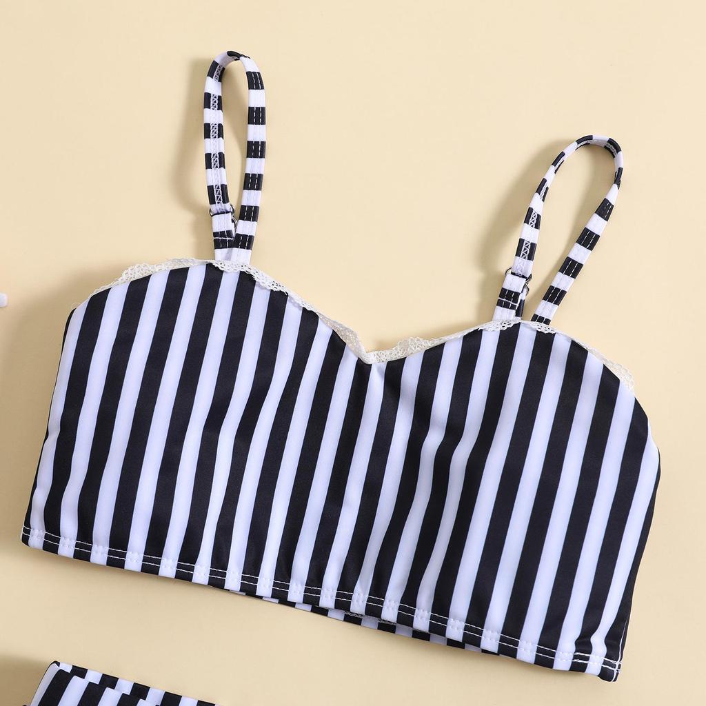 Cross-Border Girls' Halter Bikini Two-Piece Set