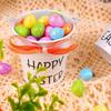 Pack of 1 DIY Flexible Easter Eggs and Carrot Decoration Set with Sponge Filling for Individualized Home Party Decors