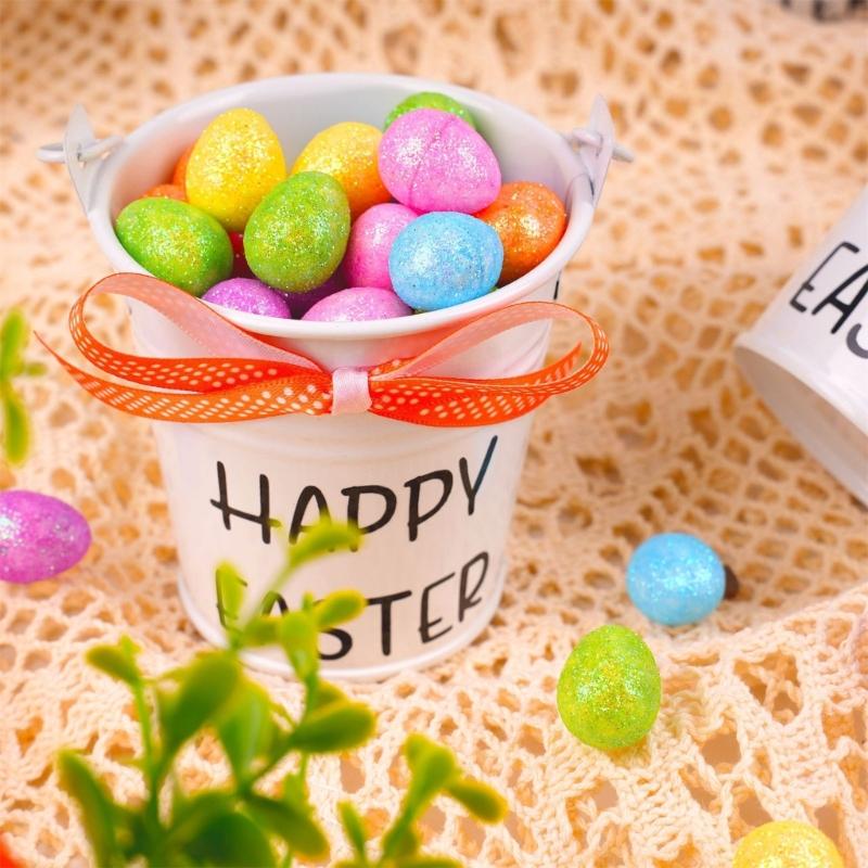 Pack of 1 DIY Flexible Easter Eggs and Carrot Decoration Set with Sponge Filling for Individualized Home Party Decors