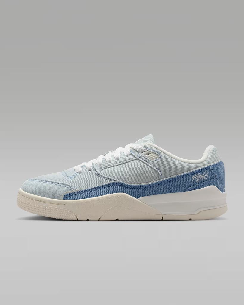IB4414-100 Nike Jordan Flight Court SE Segel Getragenes Blau Kaugummi Hellbraun (Damen)