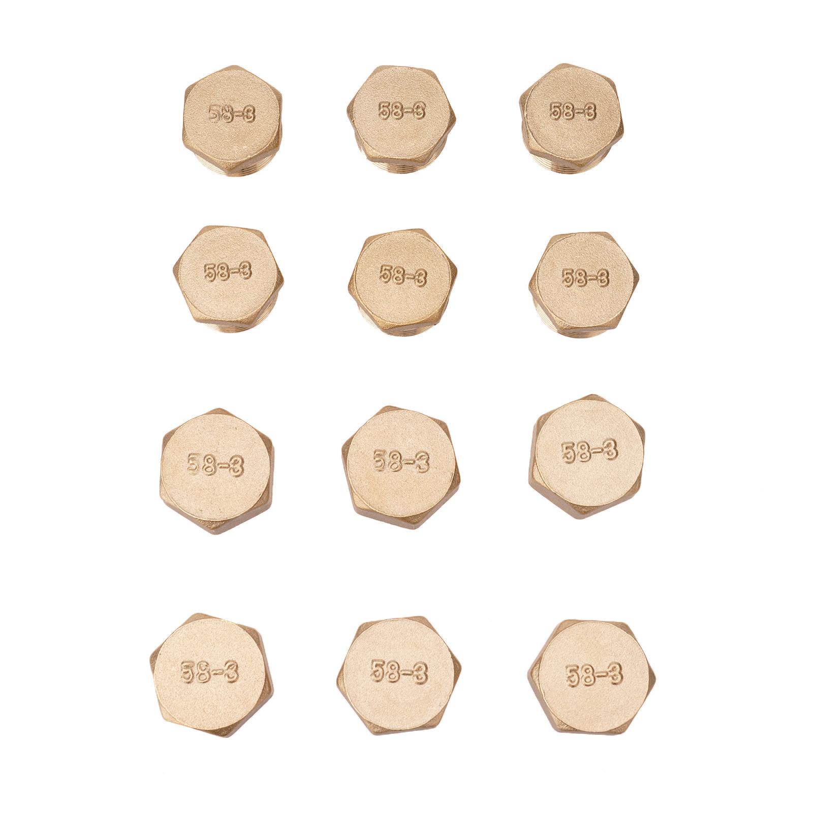 

Модернизированные резьбовые заглушки для труб Заглушка Резьбовые заглушки для труб Решение для герметизации 12 шт./набор для водопроводных соединений 6