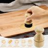 Cutting Board Oil Wax Applicator Wood Mineral Oil Applicator with Lid & Ergonomic Handle Multi-role Butcher Block Oil Applicator