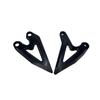 Motokano Footpeg Heel Plate Guards for Ninja 400 and Z400 (All Models) (Black)