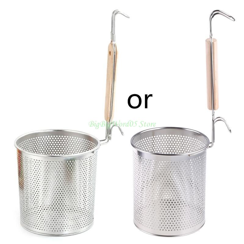 24TE Mini Frying Basket Cooking Filter Spoon for Pasta, Noodles, Dumpling, Fried
