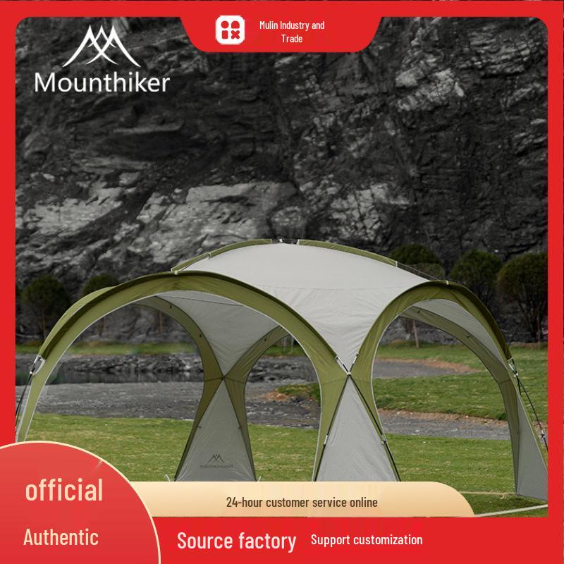Moonlight White Dome Outdoor Camping Tent - Large Canopy with Screen and Curtains