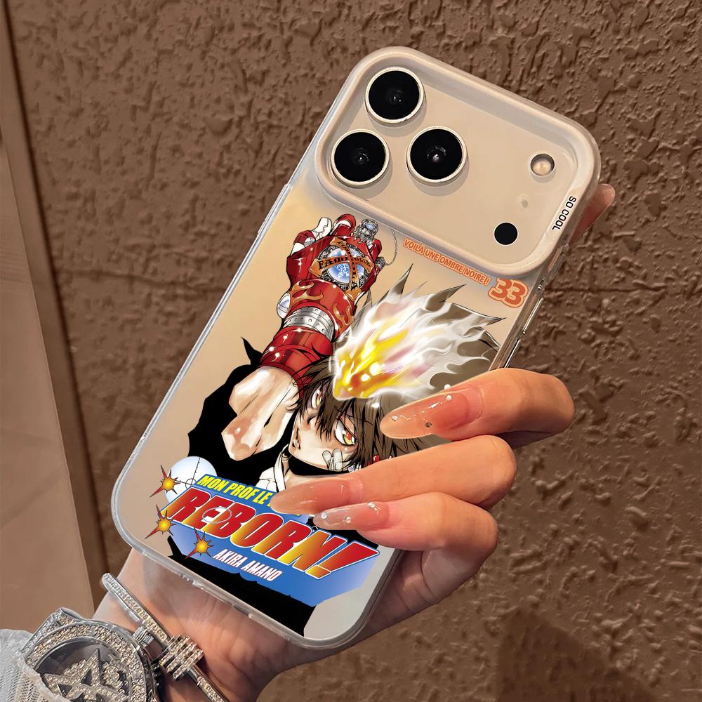 Anime R-Reborn Phone Case For iPhone 17 16 15 14 13 12 11 Pro Max Air Matte Laser Aurora Shockproof Funda