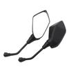 1Pair Black 8mm/10mm Rigth Thread Electric Scooter Rearview Mirror