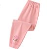 Badibadi Spring and Autumn Baby Toddler Children's Thermal Leggings Pink Pink Cloud 140