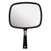 Snowflake Handheld Mirror, Large and Comfortable Hand Mirror with Salon Handle (Black)